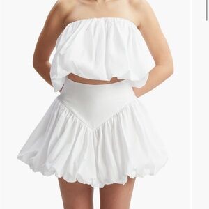 Bardot Lisset Cotton Poplin Strapless Balloons Top
